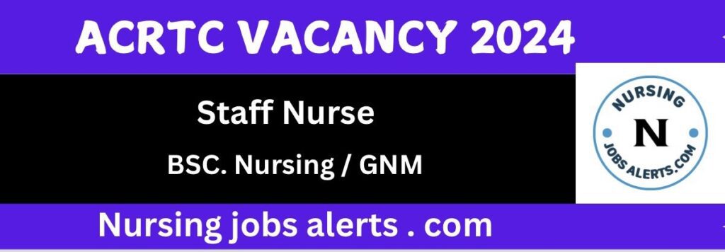 Image showing ACTREC Staff Nurse Vacancy 2024 poster 